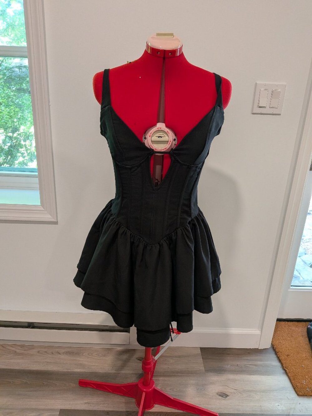 Murci black mini corset dress